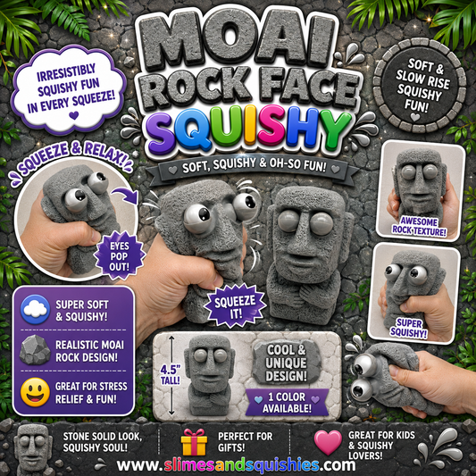 Moai Rock Face Squishy